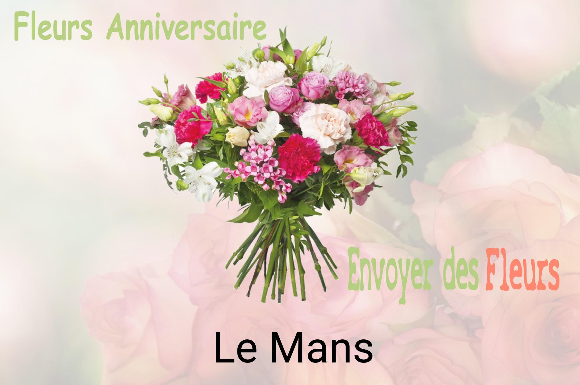 Bouquet de fleurs d’anniversaire livré à Le Mans