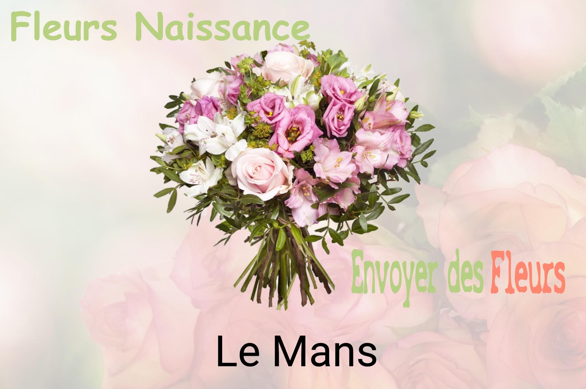 Bouquet de fleurs de naissance livré à Le Mans